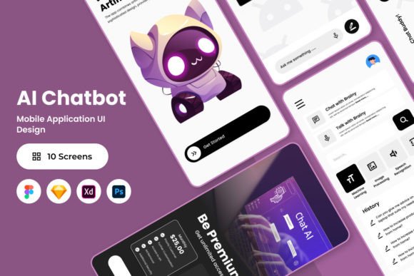 Brainy AI Chatbot Mobile App: A Design System for Smarter UI