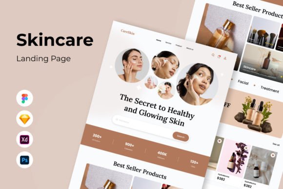 CareSkin - Skincare Landing Page V2: Your Blueprint for Luminous Beauty