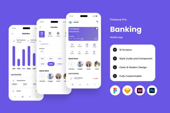 Finance Pro: The Ultimate Banking Mobile App Design System