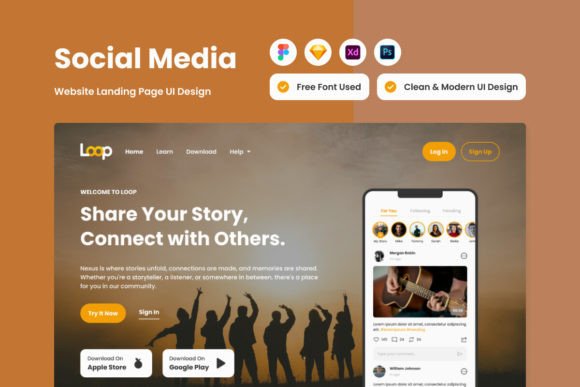 Loop - Social Media Landing Page V2: Your Gateway to Digital Engagement
