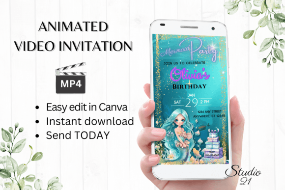 Mermaid Birthday Invitation: Create Magic in Minutes
