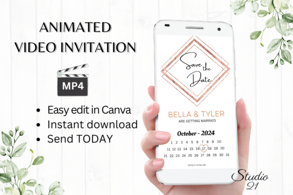 Minimalist Save the Date W2922B: A Guide to Digital Invitations