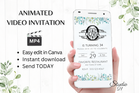 Modern Elegance: The Electronic Invite (Monogram Letter O)