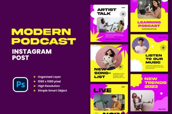 Modern Podcast Instagram Post: Elevate Your Show