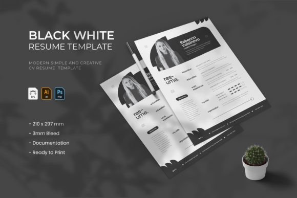 The Black White Resume: A Template for Making a Lasting Impression