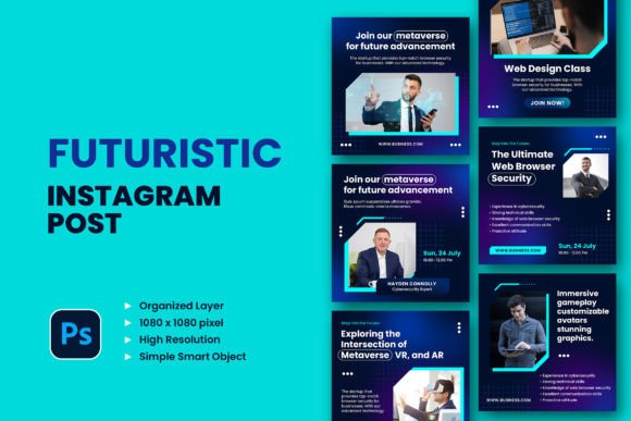 Upgrade Your Instagram with Futuristic Post Templates